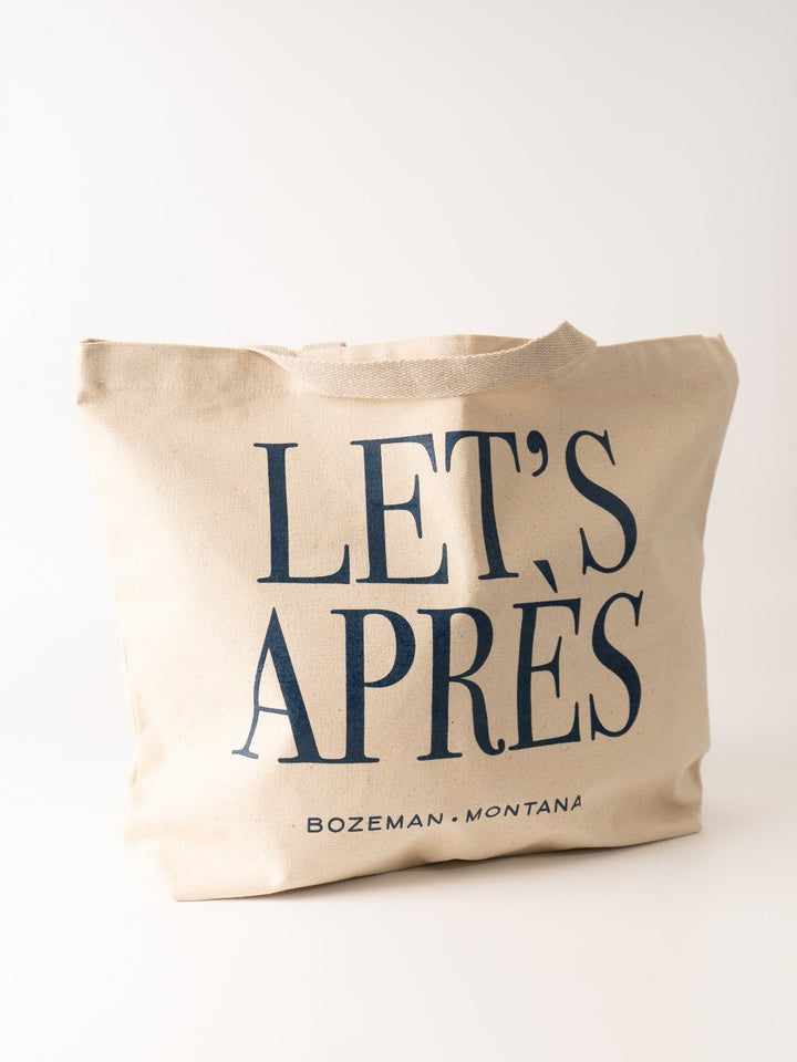 Let's Apres Canvas Tote