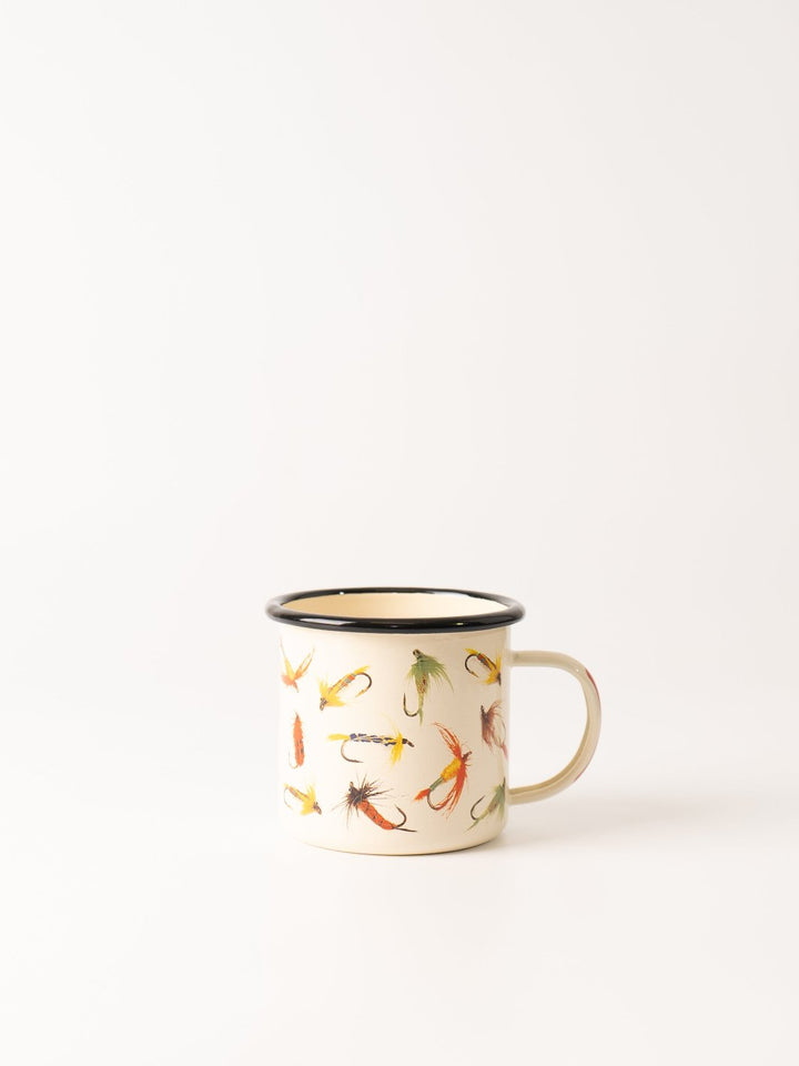 Fishing Flies Enamel Mug