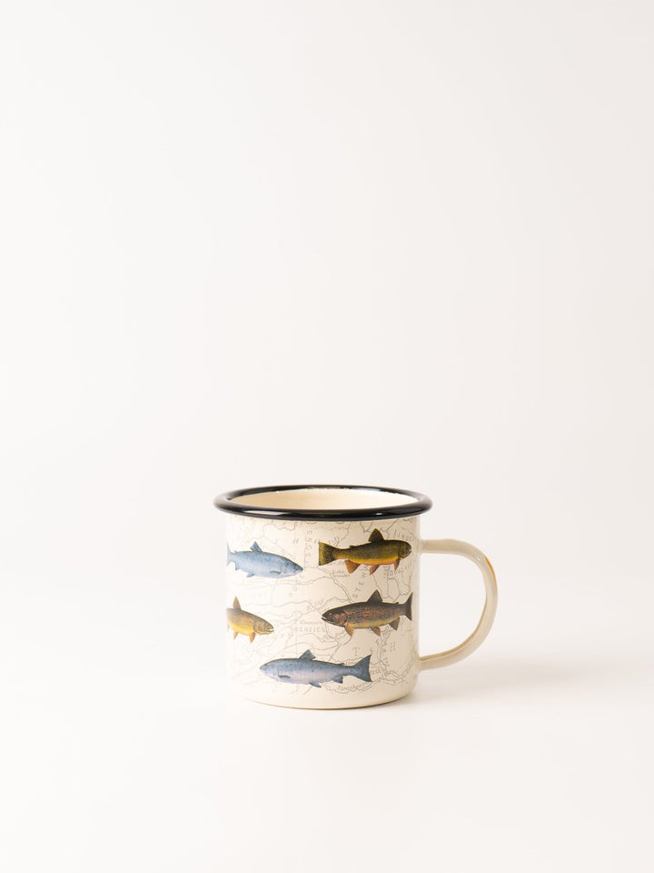 Trout Enamel Mug