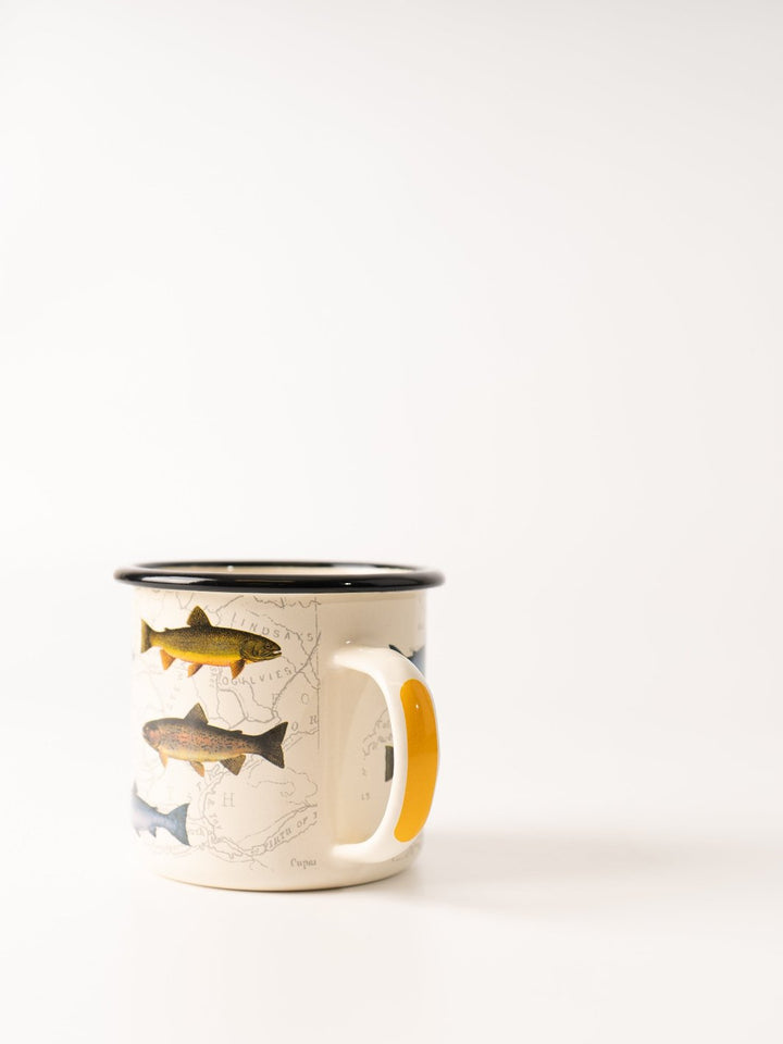 Trout Enamel Mug