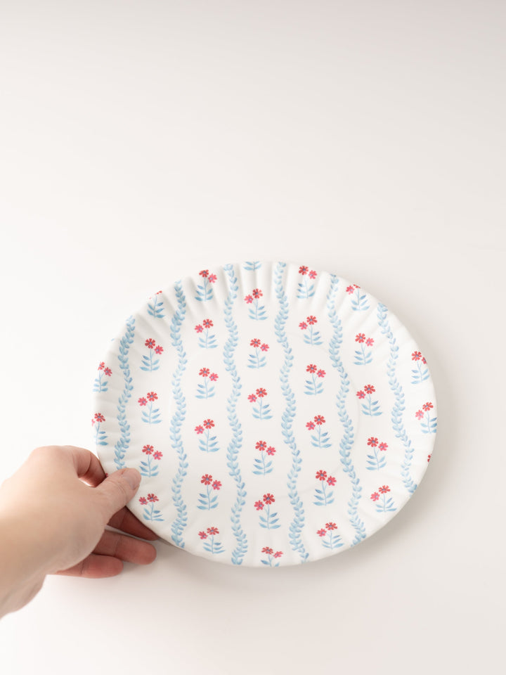 Americana Blue Vine Plate