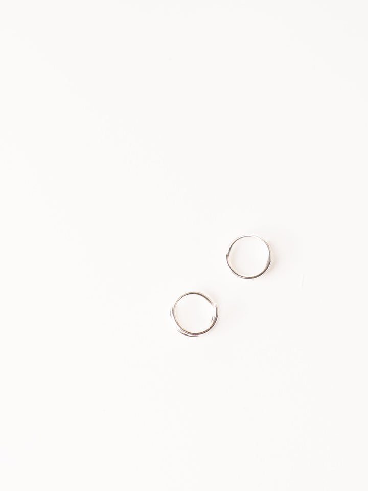 Silver Tiny Twist Earrings