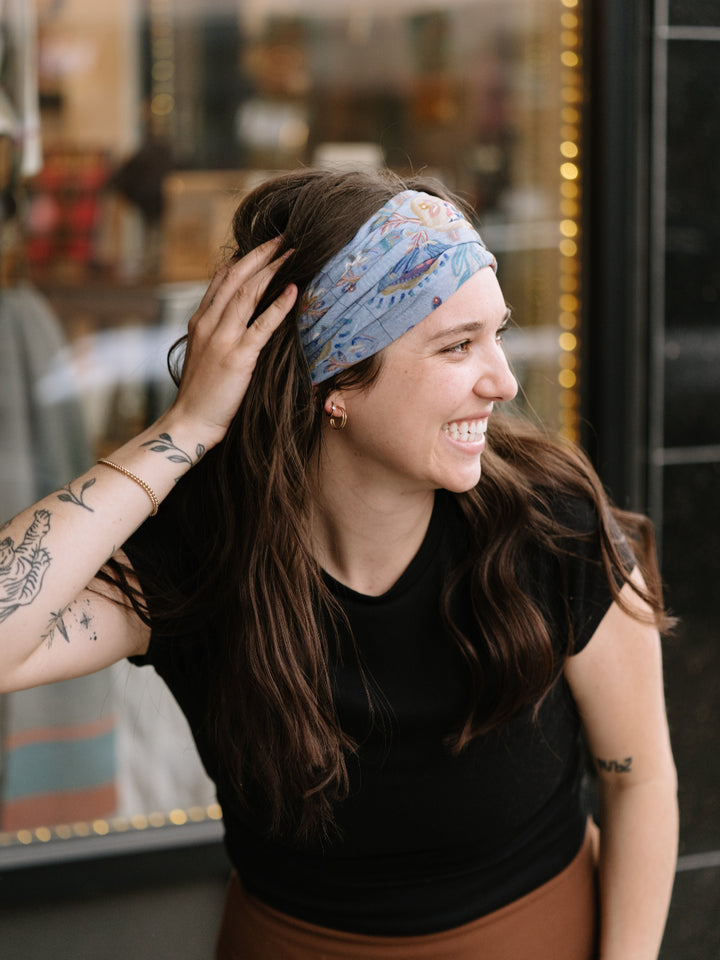 Mandala Folk Garden Boho Bandeau