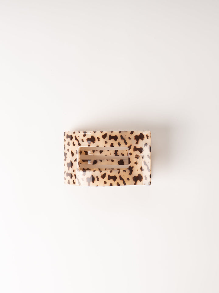 Blonde Tortoise Large Rectangle Flat Hair Clip