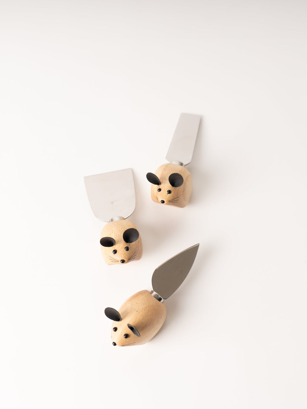 Trio of Mice Cheese Knives