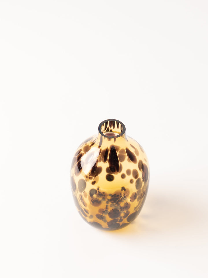 Tall Tortoise Glass Vase