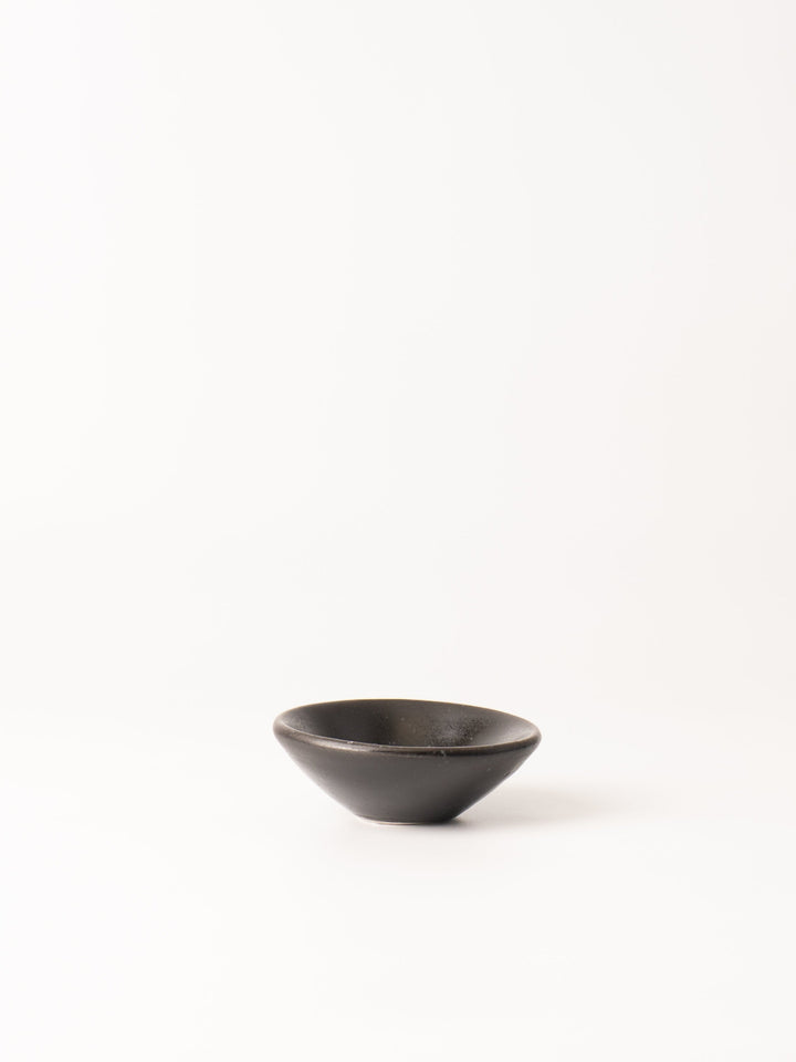 Black Stoneware Pinch Bowl