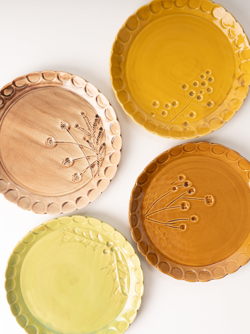 Green Stoneware Plate
