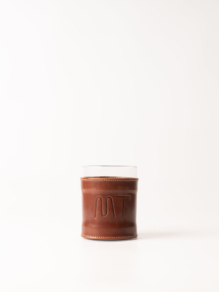 Leather MT Rocks Glass