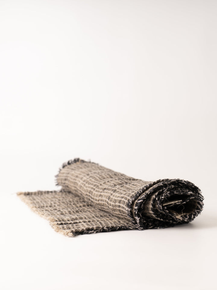 Black + Tan Woven Table Runner