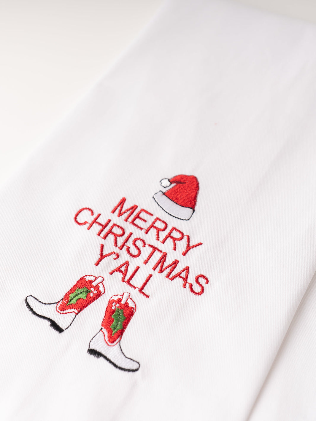 Merry Christmas Y'all Kitchen Towel