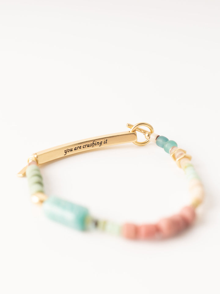 You Are Crushing It Affirmation Bracelet