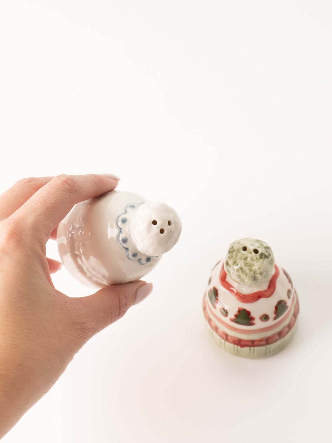 Pom Hat Salt + Pepper Shaker Set