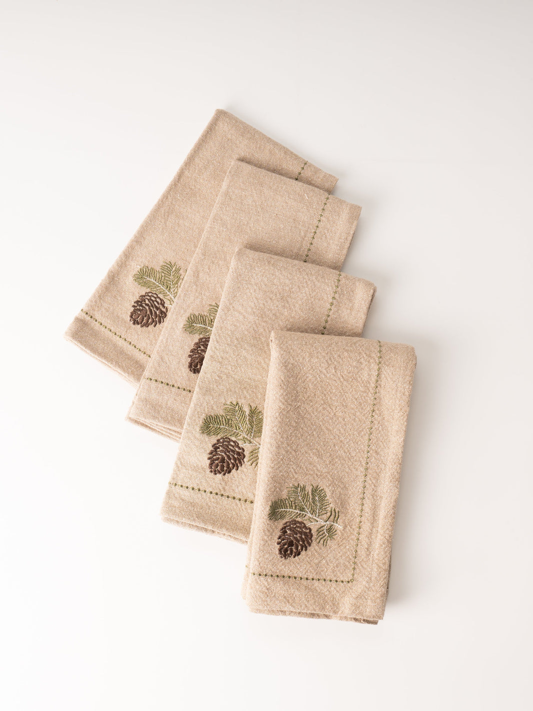 Winter Pinecone Napkin Set