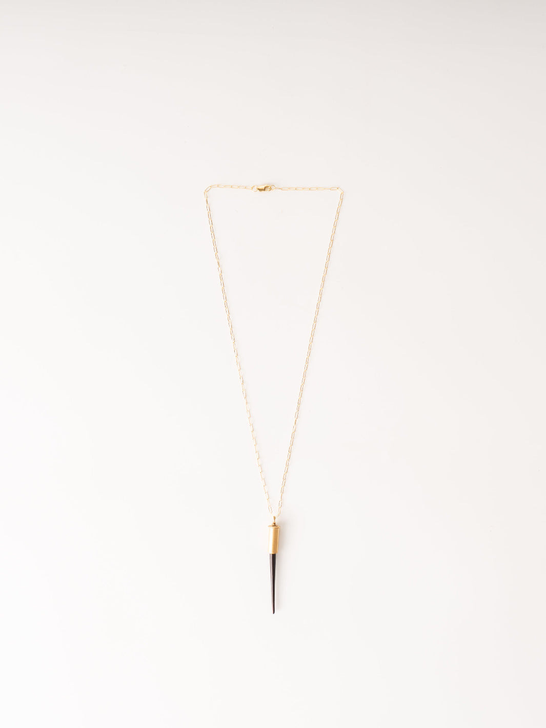 Short Black Quill Necklace