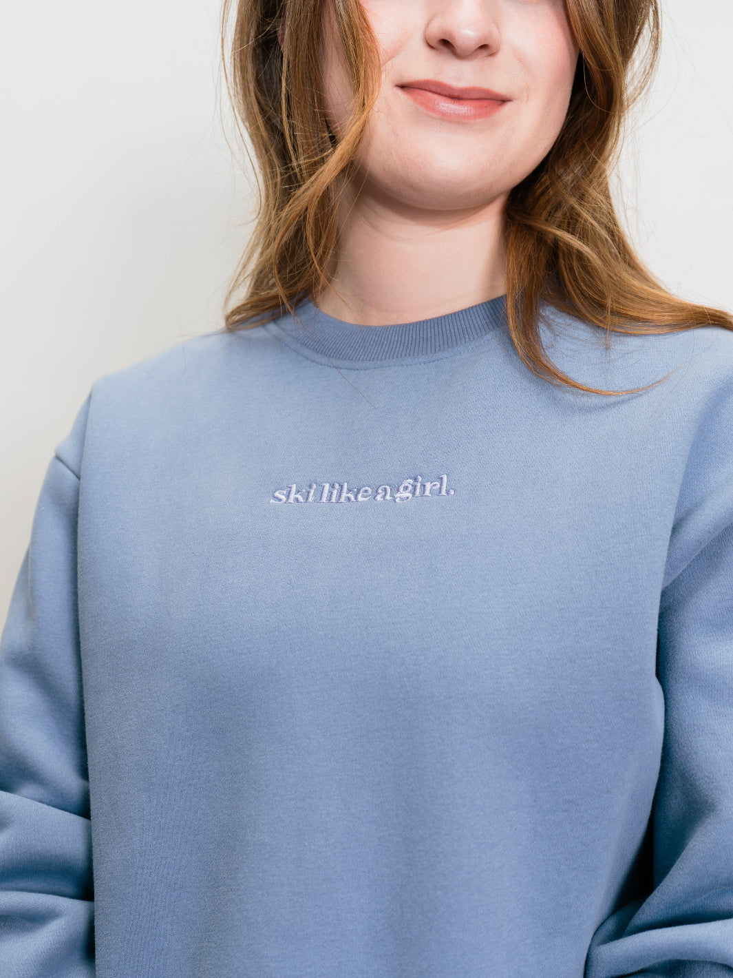 Ski Like A Girl Dusty Crew Sweatshirt