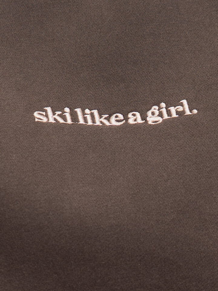 Ski Like A Girl Woods Crew Sweatshirt