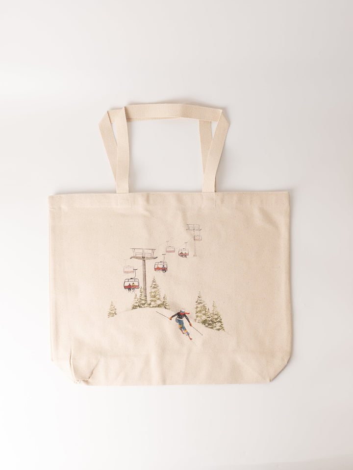 Mountain Skier Tote