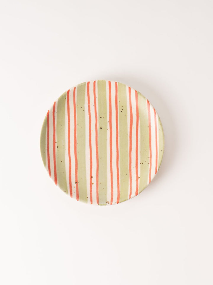 Stripe Holiday Serving Plate