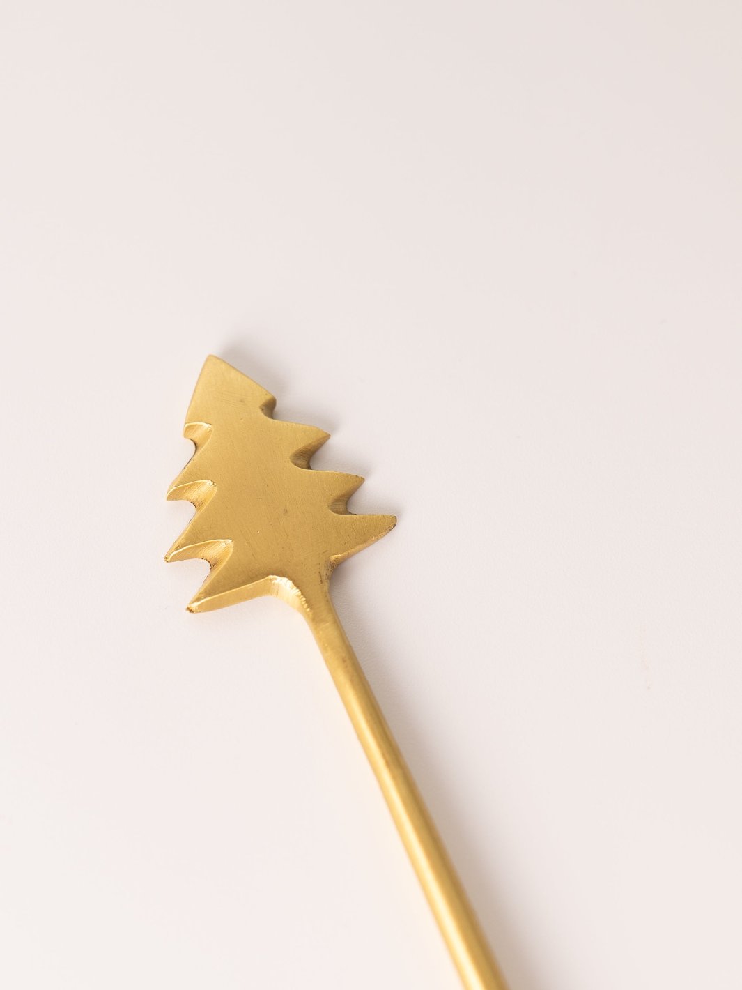 Christmas Brass Cocktail Spoon