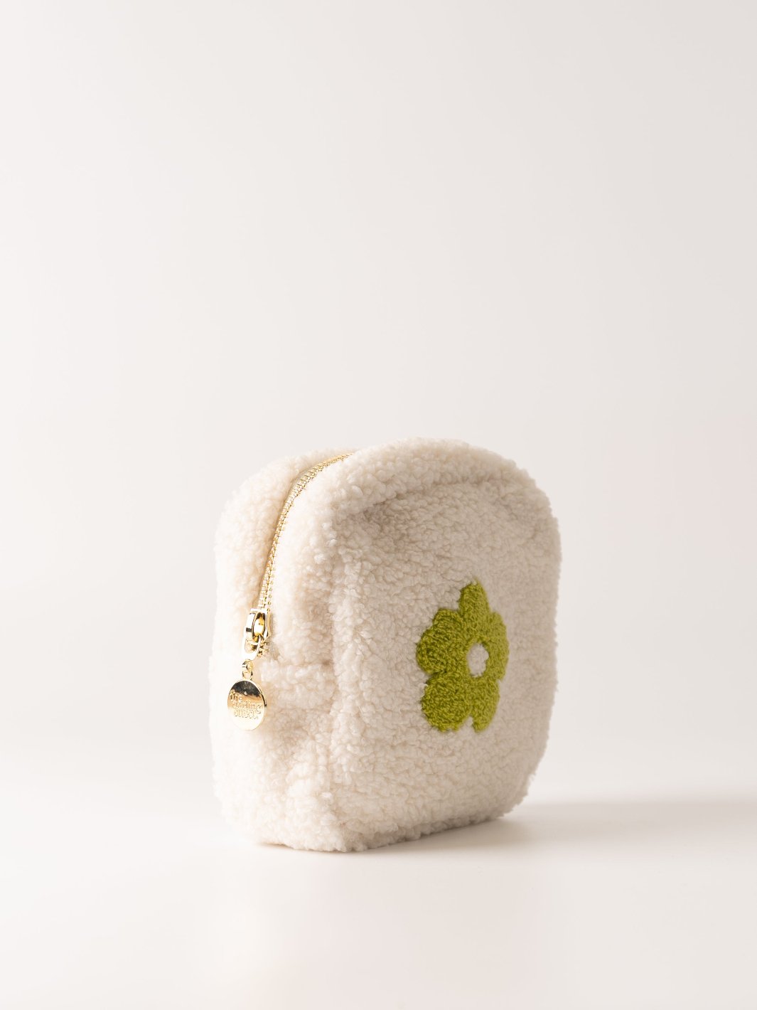 Green Flower Teddy Pouch