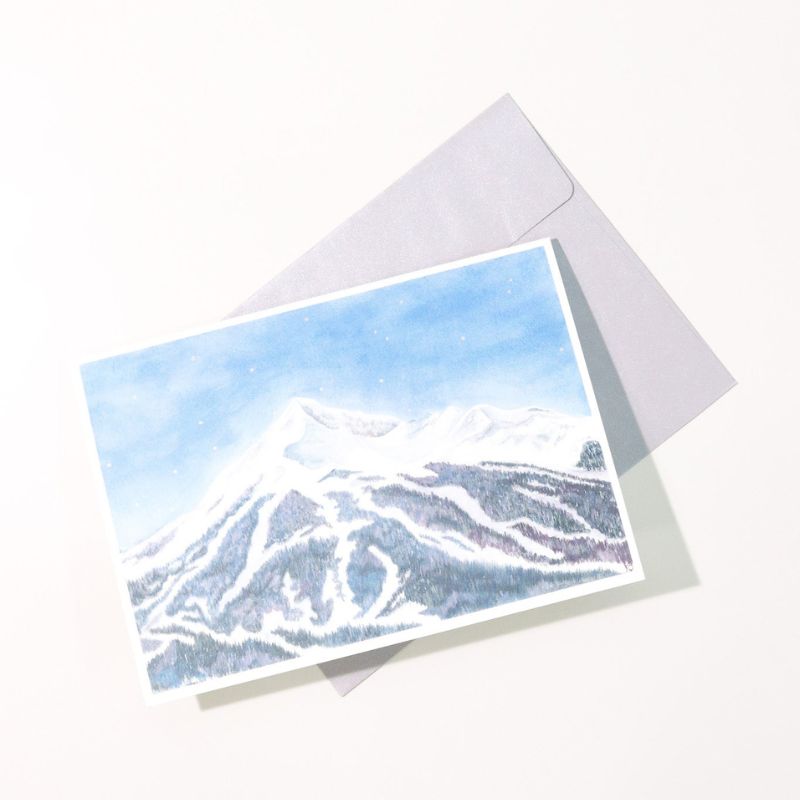 Lone Mountain Peak Greeting Card - Heyday Bozeman