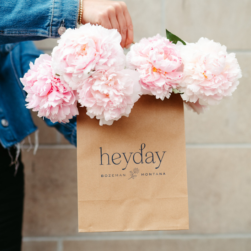 Heyday bag with flowers
