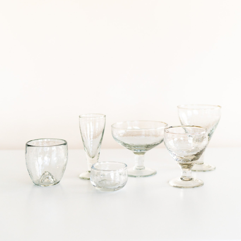 Pebbled glassware - heyday bozeman
