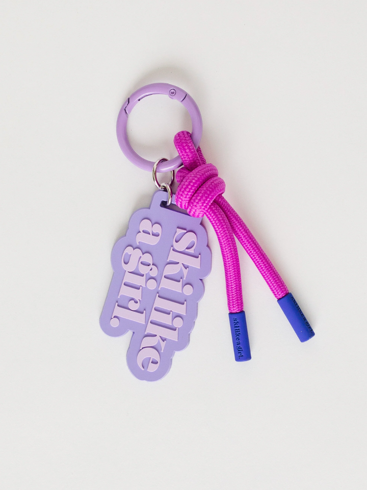 Ski Like A Girl Berry Bag Charm