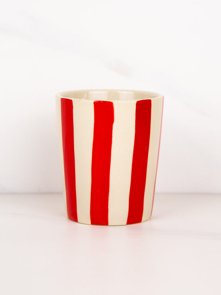 Red Striped Cup