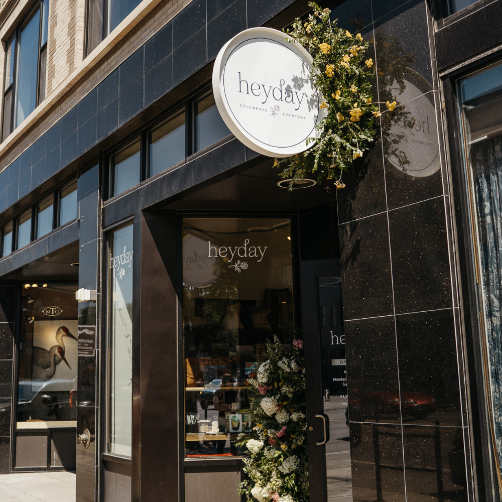 Heyday storefront, located in downtown Bozeman