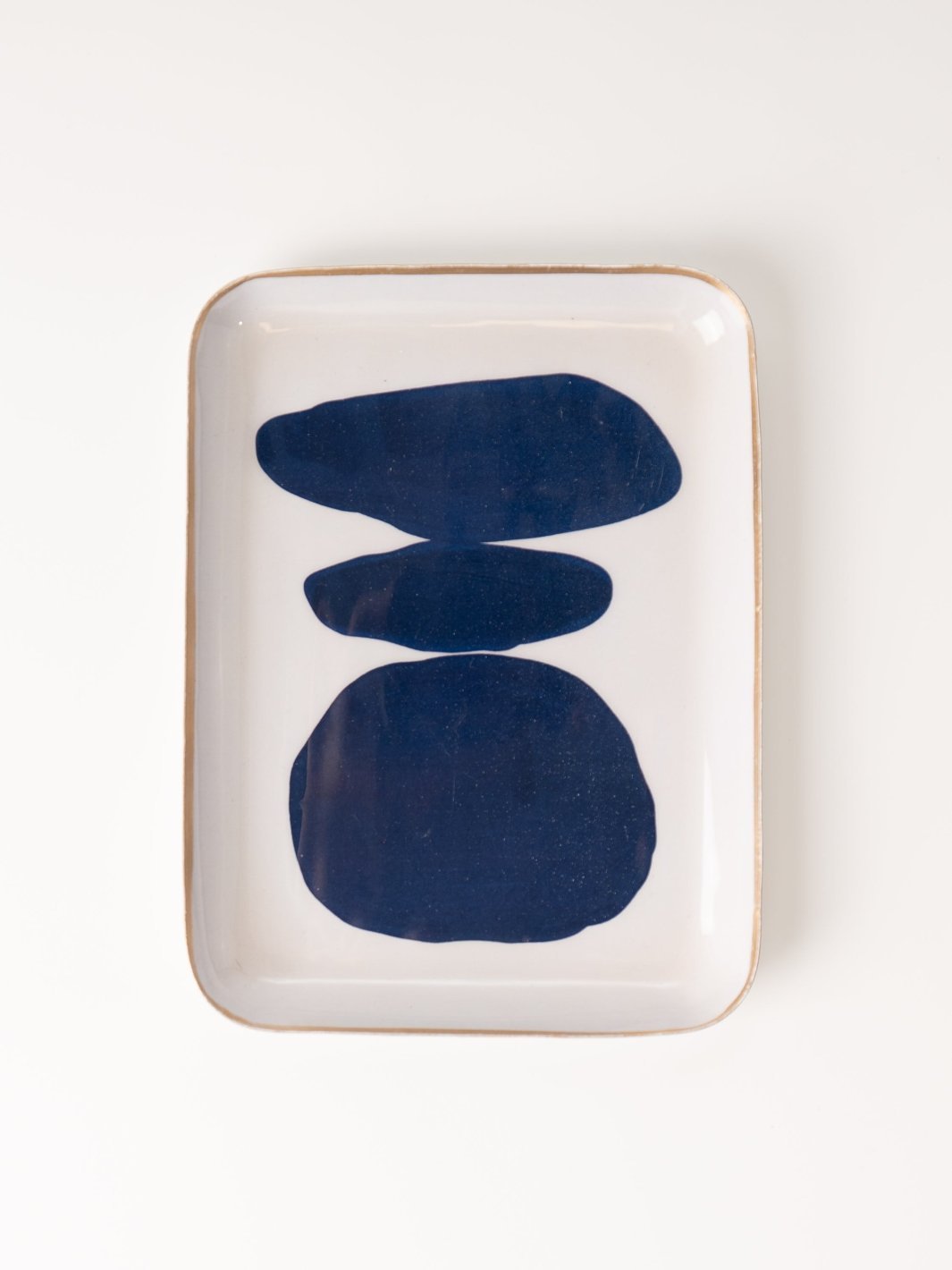 Abstract Enameled Metal Tray - Heyday