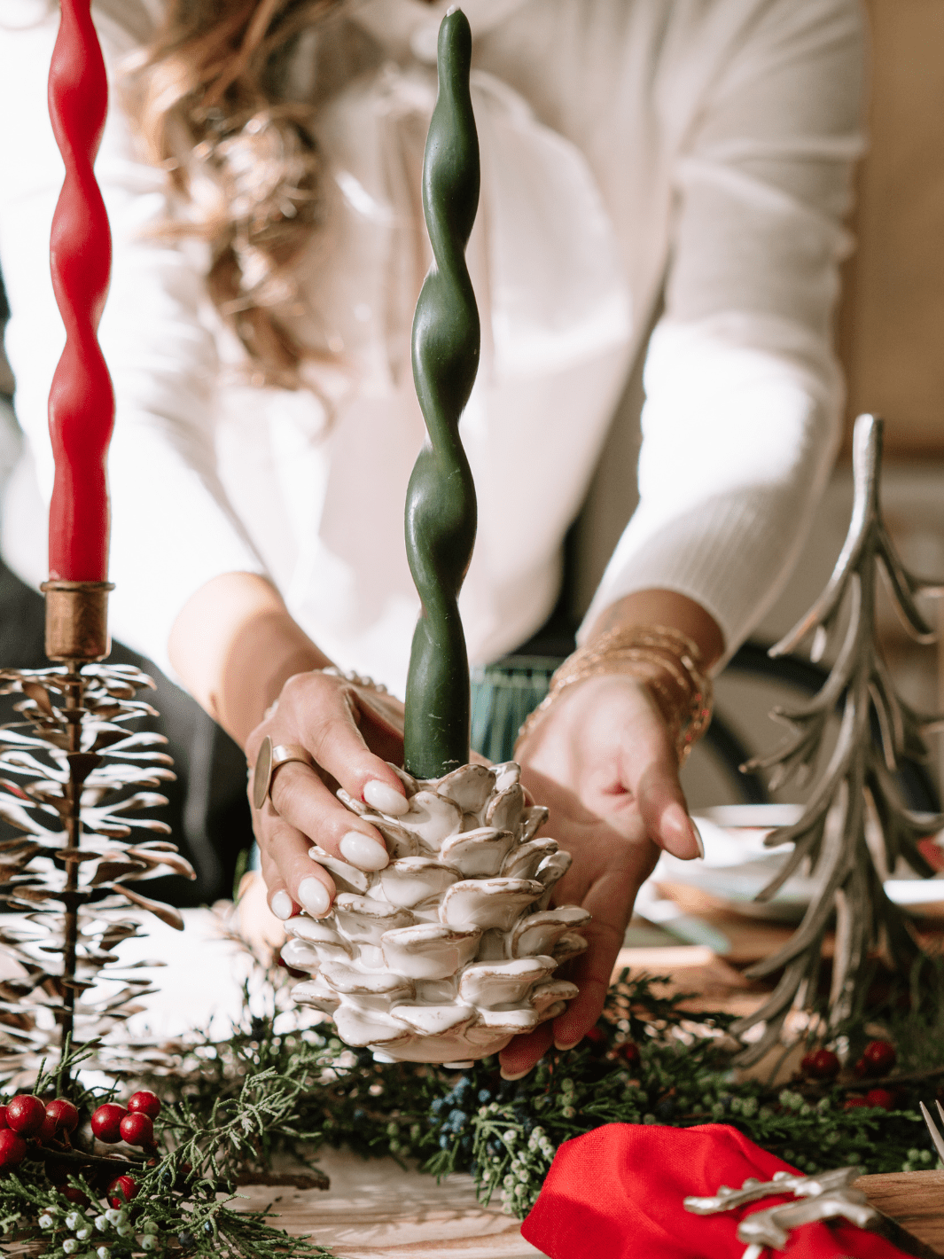 Alpine Twist Taper Candles - Heyday