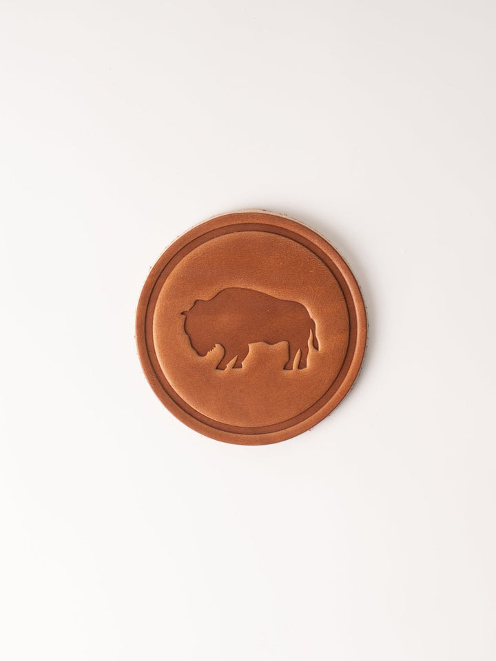 American Bison Leather Coaster - Heyday