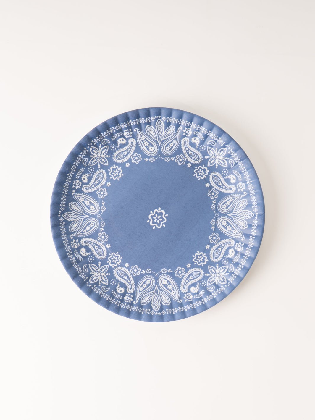 Americana Blue Paisley Plate - Heyday