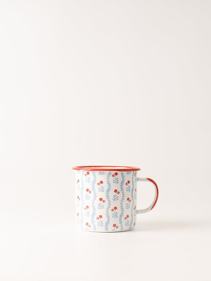 Americana Blue Vine Enamel Mug - Heyday