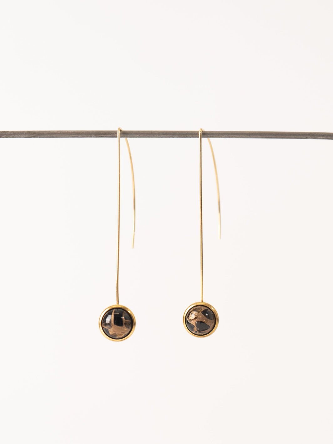Anther Gold Obsidian Earrings - Heyday