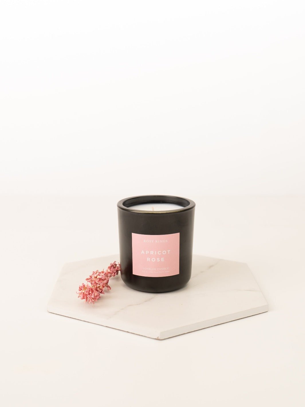 Apricot Rose Boxed Glass Candle - Heyday