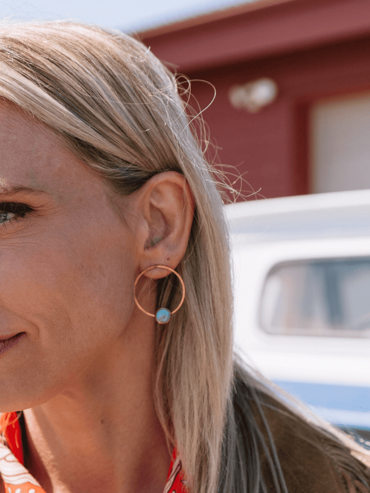 Astro Stud Turquoise Earrings - Heyday
