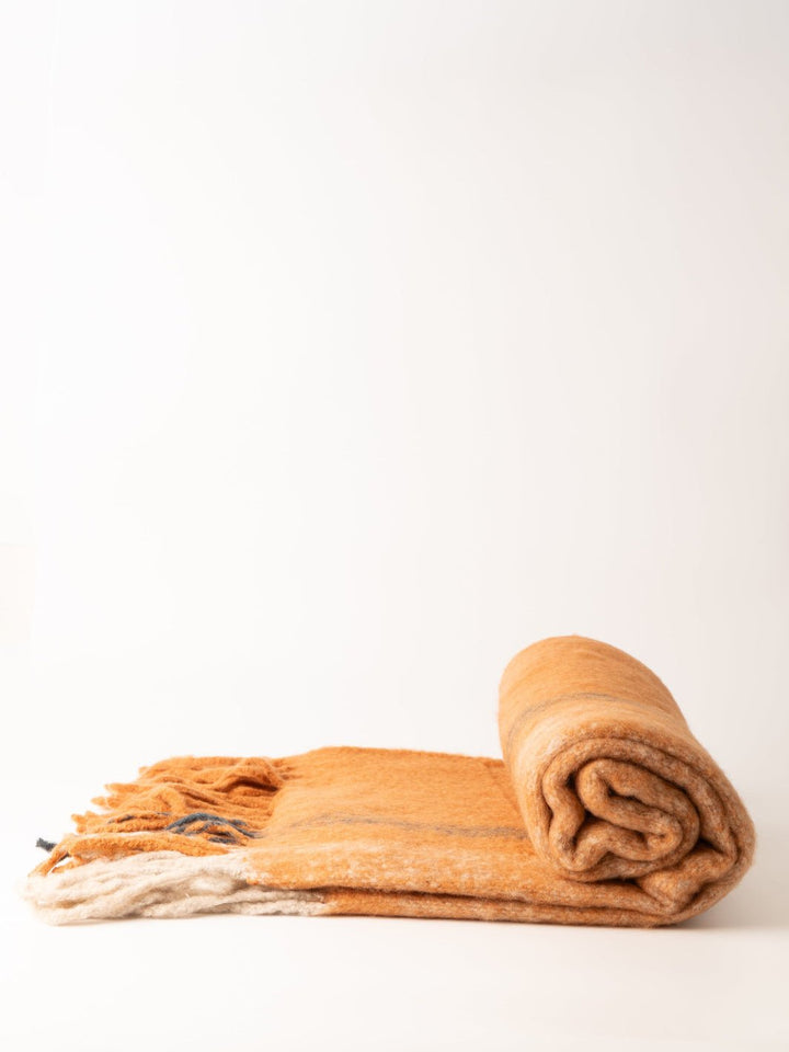 Autumn Brushed Acrylic Wool Throw - Heyday