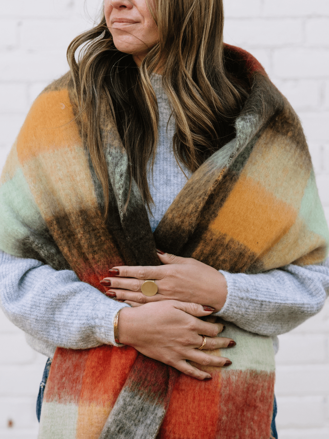 Autumn Plaid Blanket Scarf - Heyday