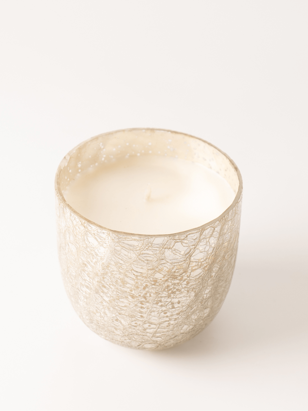 Balsam + Cedar Large Crackle Glass Candle - Heyday