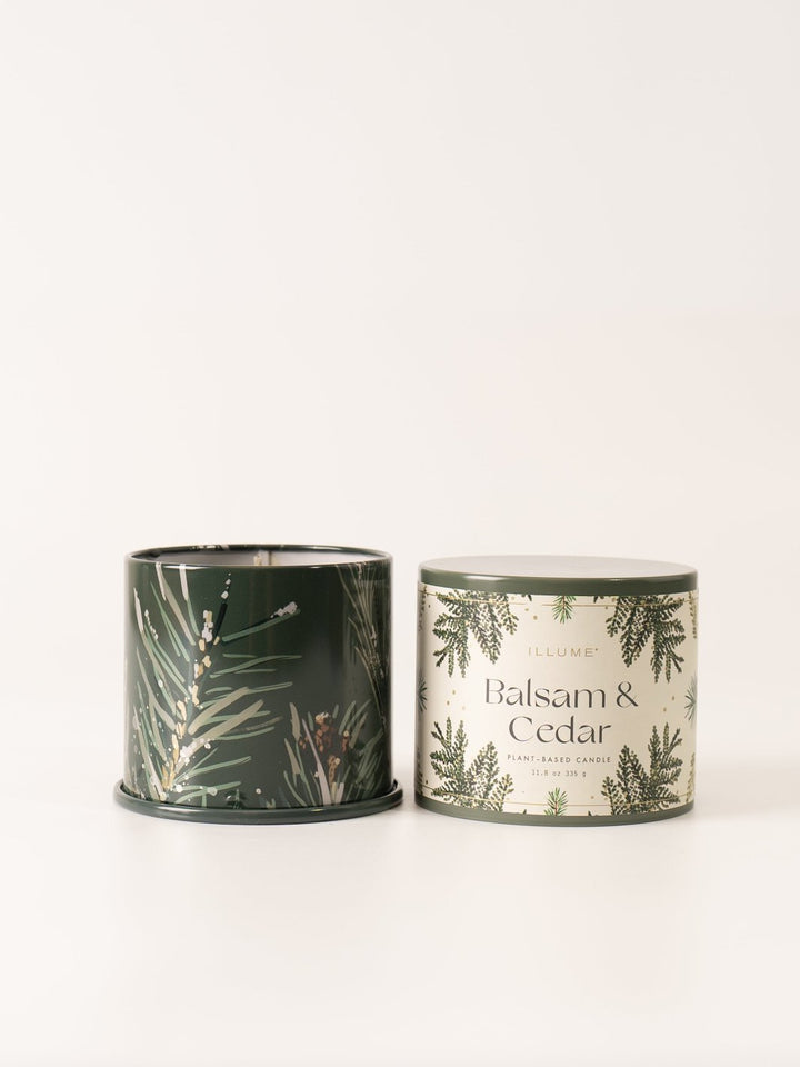 Balsam & Cedar Large Tin Candle - Heyday