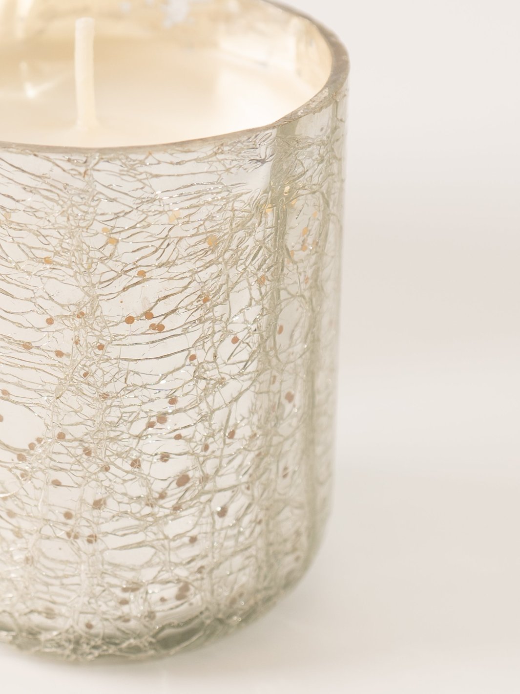 Balsam & Cedar Small Crackle Glass Candle - Heyday