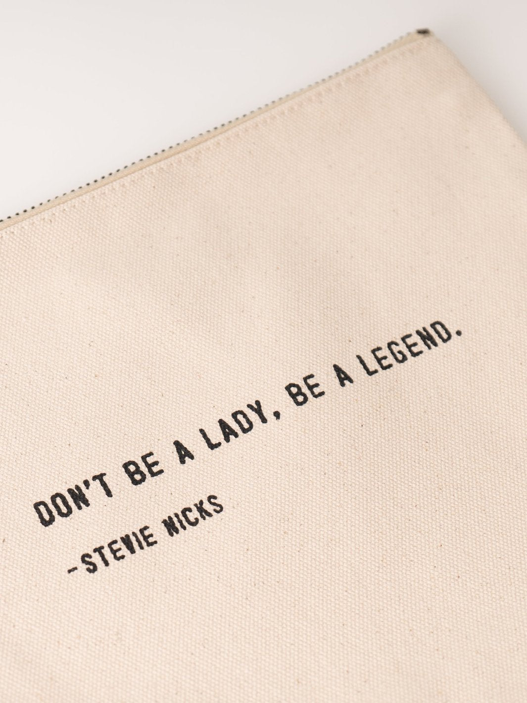 Be a Legend Canvas Zip Pouch - Heyday