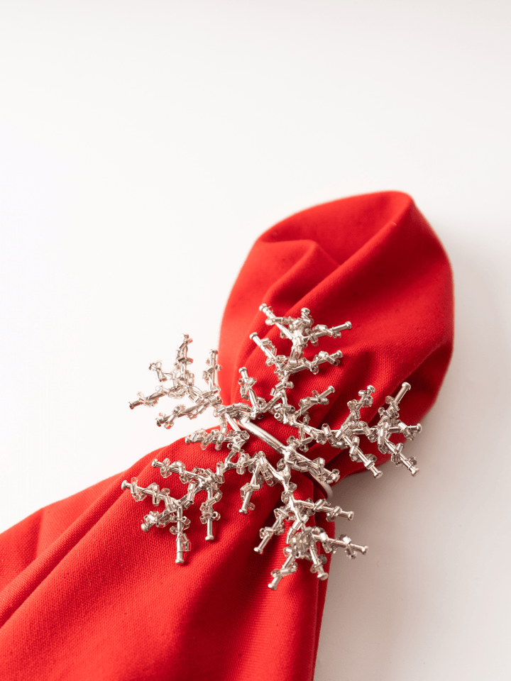 Beaded Snowflake Napkin Ring - Heyday