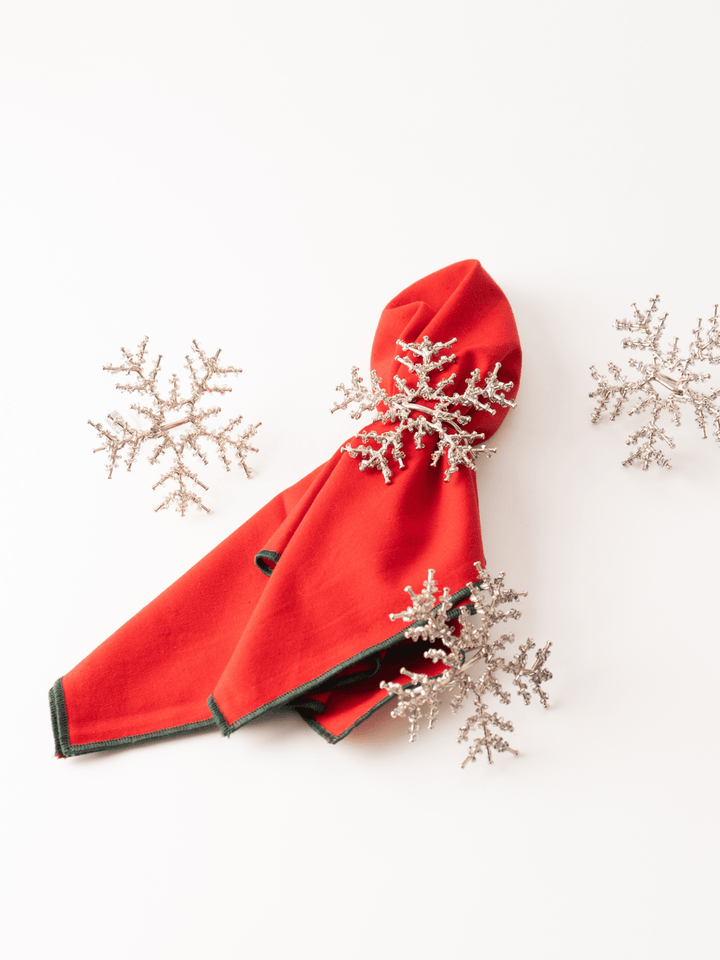 Beaded Snowflake Napkin Ring - Heyday