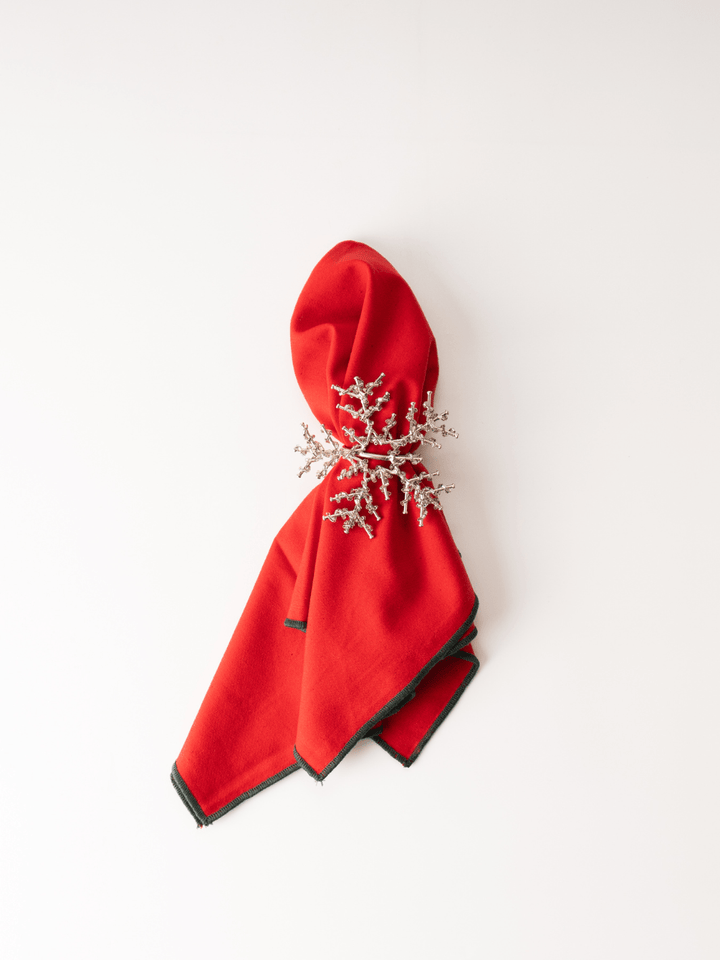 Beaded Snowflake Napkin Ring - Heyday