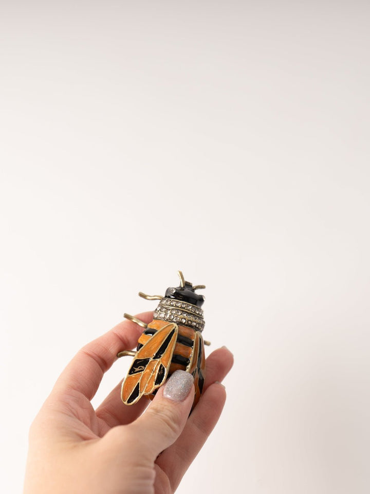Bee Jeweled Metal Trinket Box - Heyday