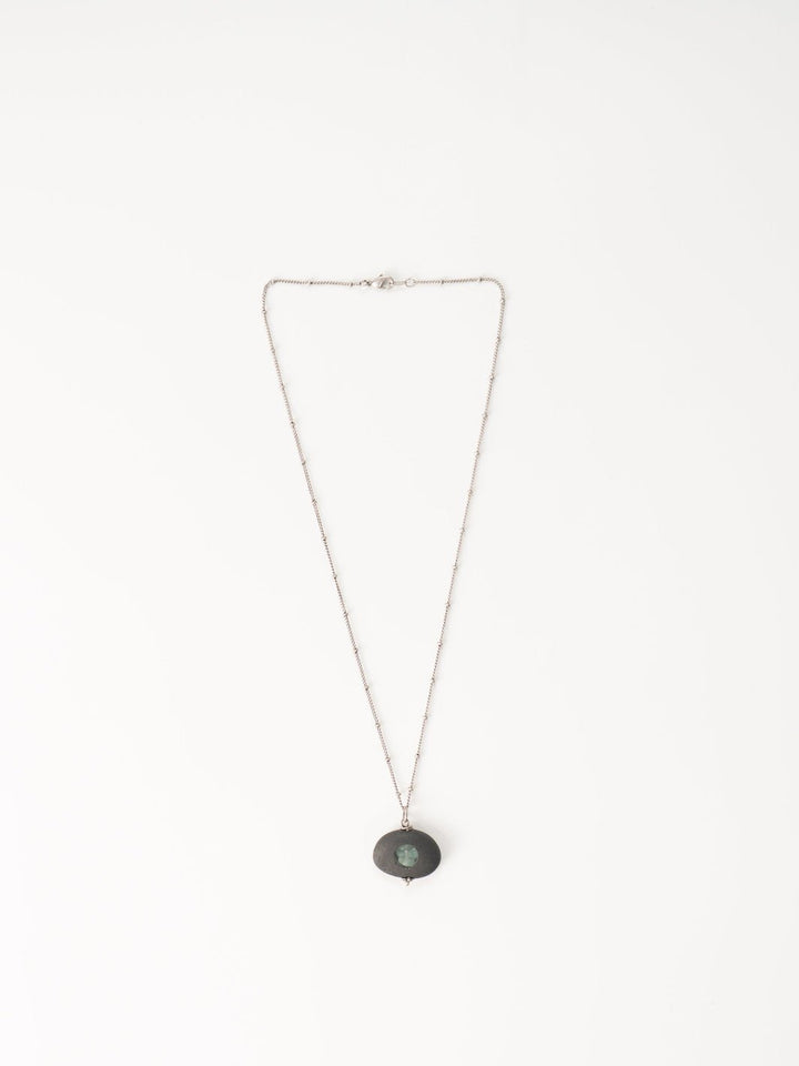 Black and Silver Ice Stack Necklace - Heyday